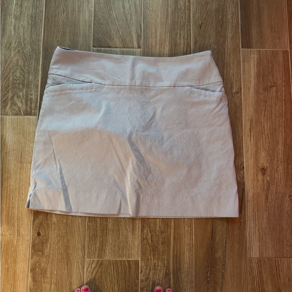 Women's Blue Striped Skirt